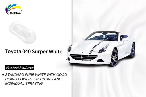 Süper Beyaz Araç Boyası Yumuşak Dönüşüm FAW Toyota 040 için pratik
