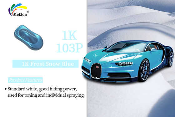 İyi parlaklık 1K Frost Snow Blue Color Tintler Araba kaplama Tamiri Otomatik Refinish Paint