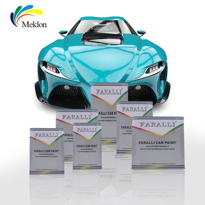 İyi parlaklık 1K Frost Snow Blue Color Tintler Araba kaplama Tamiri Otomatik Refinish Paint