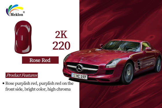 2K Pembe Kırmızı Araç Boya Üst Cüppe Metallik Solmaya Dirençli