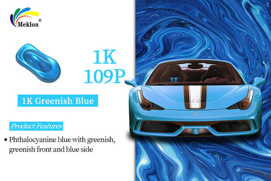İyi Parlak Araç Vücut Kaplama 1K Yeşileşmiş Mavi Karışık Otomotiv Refinish Boya