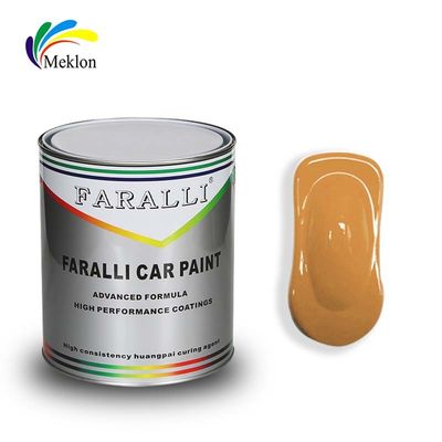 Anti-UV Yarım Parlak Poliester 1K Şeffaf Sarı Kaplama Metal Otomatik Boya
