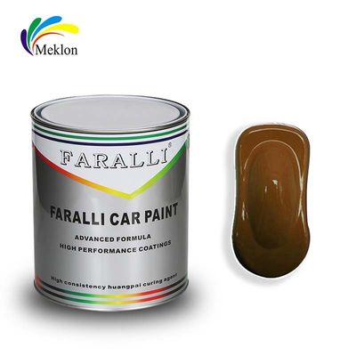 Otomatik Kaplama 1K Şeffaf demir Sarı Akrilik Refinish Parlak Araba Boyası