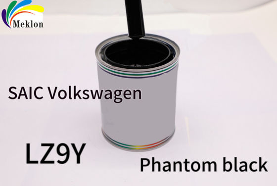 Hızlı Kurutma Siyah Otomobil Boya Standart Derinliği SAIC Volkswagen 2019 Modelleri LZ9Y Phantom için