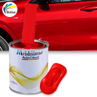 Otomobil Boyası Otomobil Refinish1k Kırmızı Baskatı Yüksek Parlaklık Aynalı Etki Otomobil Refinish Boyası