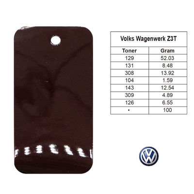 Volkswagen Z3T Yeniden Boya Araba Boyası Uzun Ömürlü Parlak Kaplama
