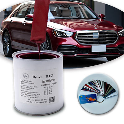 Mercedes-Benz DB512 için Yüksek Parlaklıkta ve OEM Uyumlu Premium 1K Kırmızı İnci Akrilik Rötuş Boyası​