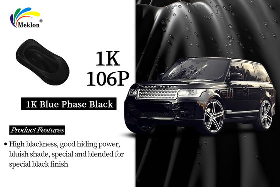 1K Mavi faz Özel Siyah Boya Yüksek Katı Sistem Otomatik Tamir Araç için boya