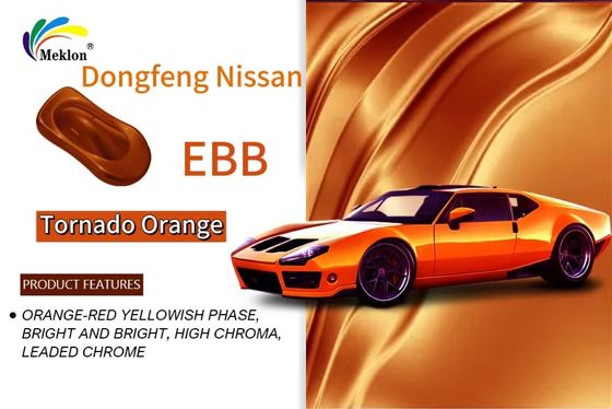 Dongfeng Nissan EBB Tornado Orange Araba Yeniden Düzeltme Boya Düşük VOC seviyesi