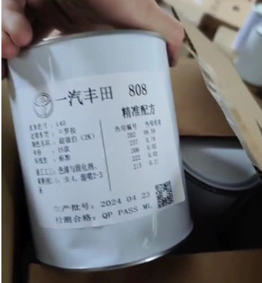 Toyota 1E0 çarpıcı koyu gri renk için araba boyasını tamamlayın