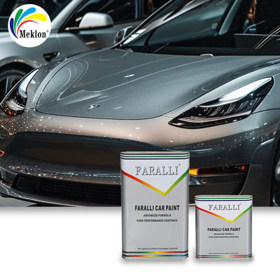 Yüksek Parlaklık Liquid White Pearl Refinish Metallik Mor Araba Boyası Araba Boyası 2K Katı Renk Kaplama Basecoat Araba Boyası