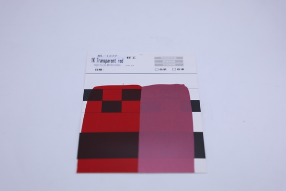 Ultra dayanıklı şeffaf kırmızı araba boyası ve çizilmeye dayanıklı, UV koruması ve otomobil finişi ve özelleştirme için maliyetli