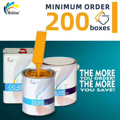 Yüksek Performanslı Hızlı Kurutma Akrilik Güneşli Sarı UV - Araç Dayanıklı Boya