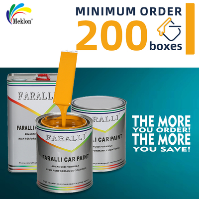 Yüksek Performanslı Hava Duruma Direnci Düşük Maliyetli Üretici Doğrudan Satış Sarı Araba Boyası