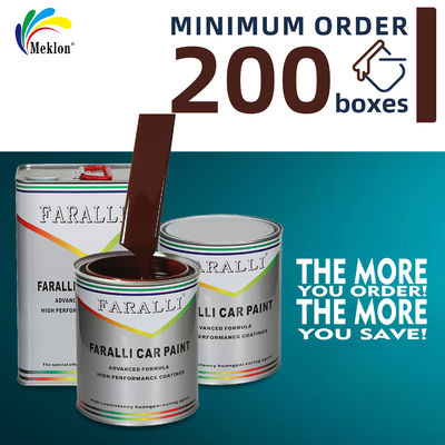 Yüksek Maliyetli Şarap Kırmızı Yüksek Parlaklıklı Araç püskürtme boyası Otomatik boya