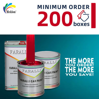 Üretici UV direncili sürekli yüksek parlaklıklı parlak kırmızı araba boyalarının doğrudan satışı