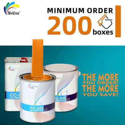 Orijinal yüksek parlaklıklı uzun ömürlü hızlı kuruma turuncu araba boyası ile eşleşme