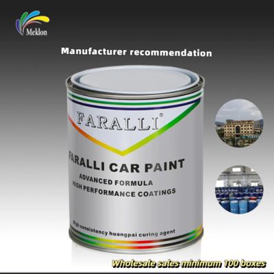 İyi Kaliteli Araba Refinish Boya Otomotiv püskürtme kaplama 1K Saf siyah boya
