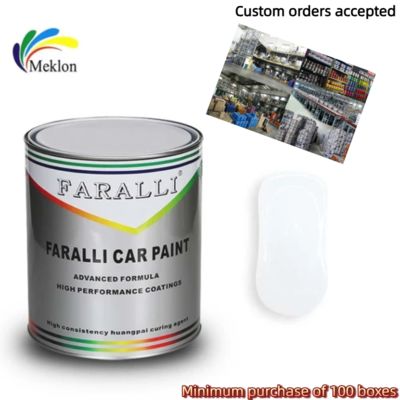 Sıcak Satış Akrilik araba boyası Sıvı Otomobil Boyalar Seramik Kaplama Saf beyaz otomotiv boyası
