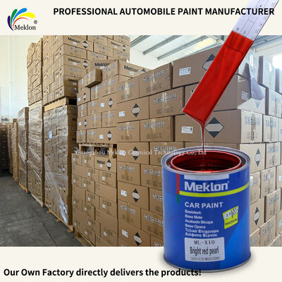 Meklon Parlak Kırmızı İnci Yüksek Krom Çizik Dirençli Otomobil Onarımı için Araç Boyasını Dönüştür