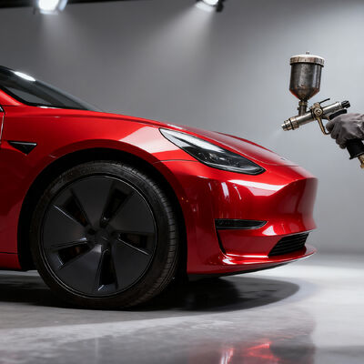 Meklon Parlak Kırmızı İnci Yüksek Krom Çizik Dirençli Otomobil Onarımı için Araç Boyasını Dönüştür