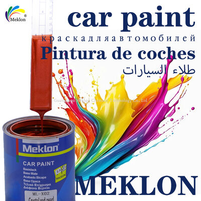 Meklon MK-X-02 Kristal Kırmızı İnci Endüstriyel Araba Refinish Spray Paint Acrylic Liquid Coating Üreticisi Fabrika Fiyatı