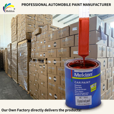 Meklon MK-X-02 Kristal Kırmızı İnci Endüstriyel Araba Refinish Spray Paint Acrylic Liquid Coating Üreticisi Fabrika Fiyatı