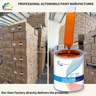 Orange Red Pearl High Hiding Power Scratch Resistant Refinish Car Paint for Automotive Repair