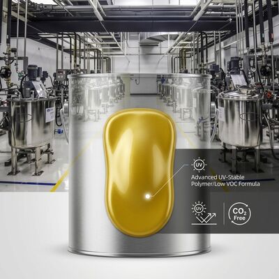 Otomobil Onarım Boya Düşük VOC İnci Kristal Sarı Araba Boyası UV Dirençli Tedarikçi