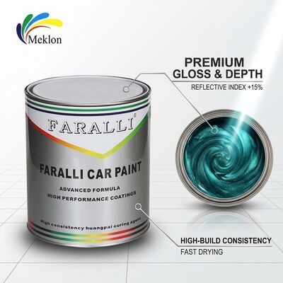 İyi Parlak Araç Vücut Kaplama 1K Yeşileşmiş Mavi Karışık Otomotiv Refinish Boya