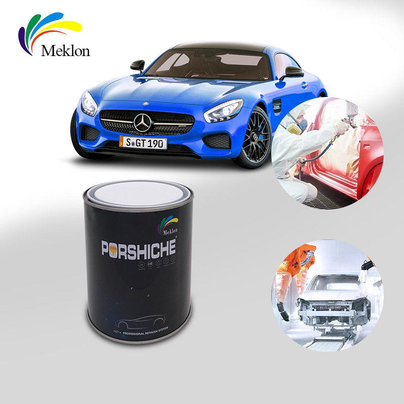 Zehirli olmayan Metallik Gümüş Araba Boyası Su geçirmez Sabit Parlak Mavi Renk