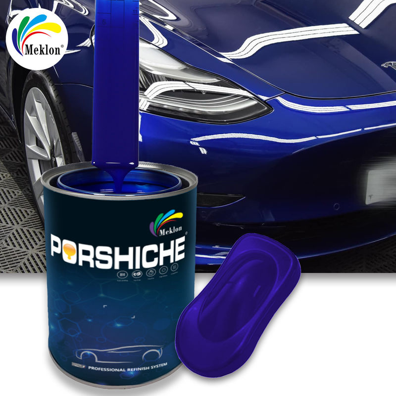 Akrilik araba boyası kolay kumlama Zeytinyağı Yeşil PU Polyurethane Araç püskürtme boyası Otomatik tamir için