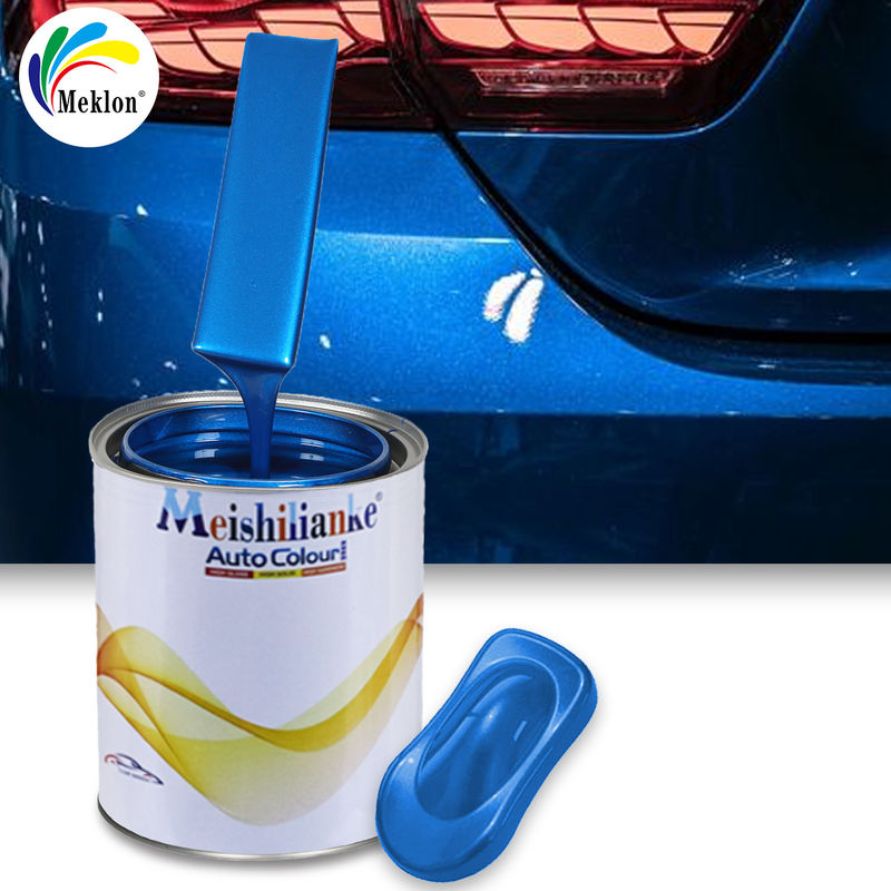 Akrilik Araba 1K Temel Boya Mavi Renk Akrilik Polimer Otomatik Boya Otomatik PU Rengi Polyurethane püskürtme boyası