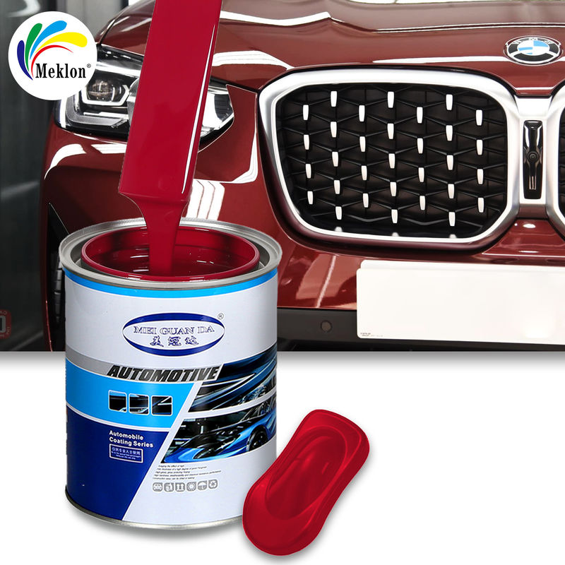1k Kırmızı Renkli Akrilik Polimer Araç Refinish Otomobil Boyası