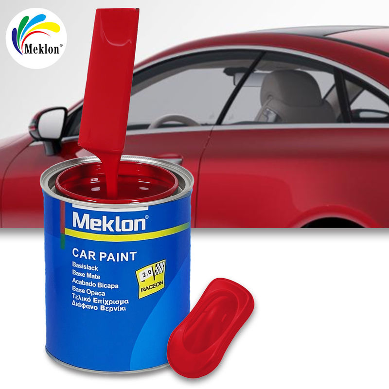 Yüksek Katı Yüksek Parlaklık Akrilik 1K Kırmızı Araba Refinish Boya Otomotiv Açık Laç Kaplama Arabalar için Açık Kaplama
