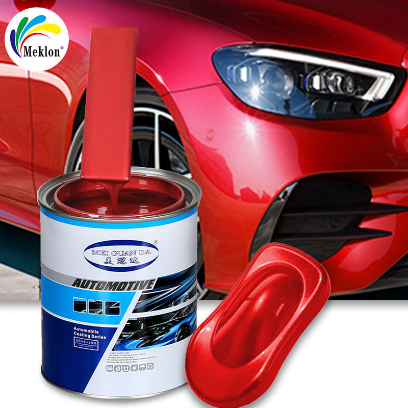 1K Red Car Refinish Paint Bağımsız Ar-Ge ve Üretim Ekipleri Masterbatch Çizelgeleri ve Renk Kartları ile