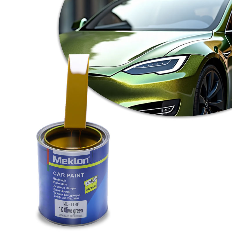 1K Yüksek Performanslı Zeytin Yeşil Araç Boyası Toz Görünümü İçin Akrilik Boyası püskürtmek için Liquid Coating Resin