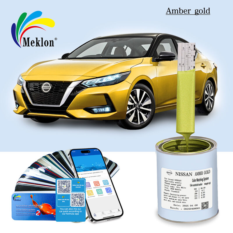 Mükemmel Renk Eşleşmesi CAM Amber Gold Nissan için Otomotiv Refinish Boya