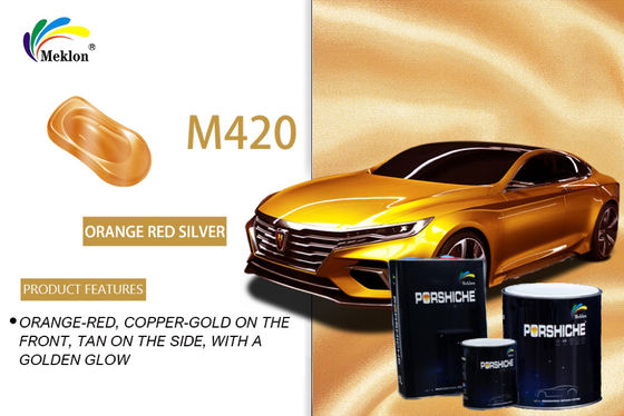 Kalıcı Sıcaklık Dayanıklı Turuncu Kırmızı Araç Boyası, Kokusuz Metallik Araç Boyası