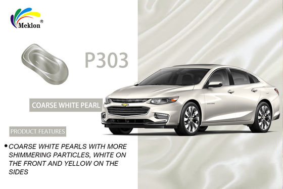 1K Anti UV Refinish Araba Boyası Kaba Beyaz İnci Rengi Parlak Dış