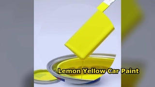 Çarpıcı Kaplama İçin Limon Sarısı 2K Araba Boyası